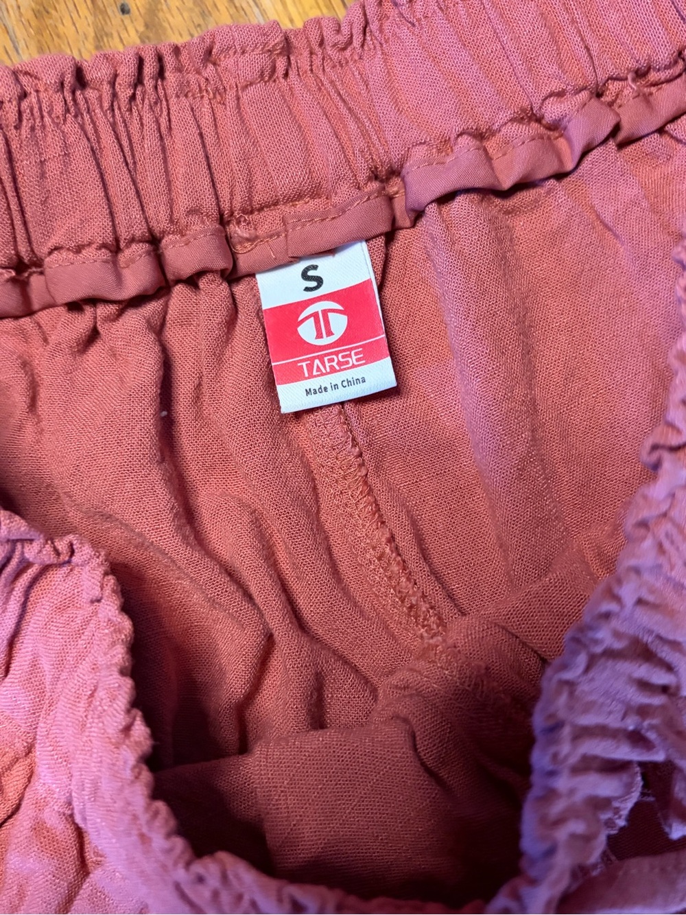 Women's Rose Pink Lace-Panel Wide Leg Pants - Picture 3 of 4